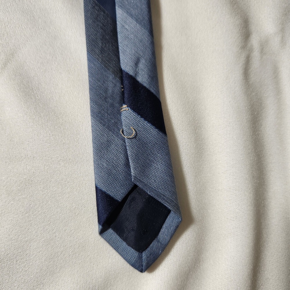Vintage Sears Men's Store Blue Striped 57‎ Inch Tie - Picture 4 of 6